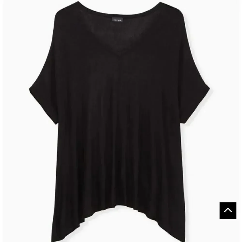 Torrid Pullover V-Neck Short Sleeve Caftan Sweater